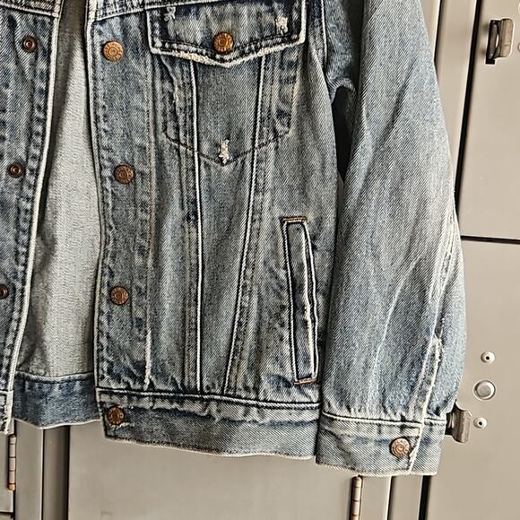 Children's Place blue jean denim jacket size medium - Picture 3 of 8